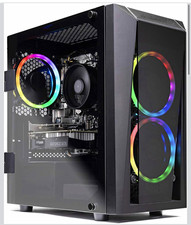 RGB Gaming Desktop Tower PC, NVIDIA GeForce GTX, Black, HDMI/DVI, USB 3.0 picture
