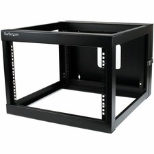 StarTech 6U 22in Depth Hinged Open Frame Wall Mount Server Rack picture