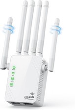 1200Mbps WiFi Extender – Dual Band 2.4G/5G Signal Booster w/ Ethernet picture