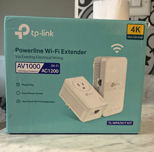 TP-LINK TL-WPA7617 KIT AV1000 AC1200 Gigabit Powerline Wi-Fi Kit, 2 LAN picture