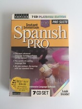 Learn Spanish Fast Instant Immersion Spanish PRO: 7 CD Software Language picture
