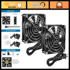 2PCS EC Brushless Cooling Fans 120x25mm Dual Ball Bearing for DIY Cooling, Route picture