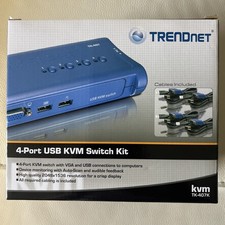 Trendnet TK-407K 4-Port KVM Switch Kit NEW Plug & Play VGA & USB  picture