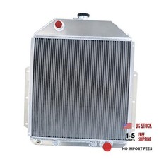 4 Row Aluminum Radiator for 1942-1952 Ford 1 1/2 3/4 Ton (Left Inlet)4 core picture