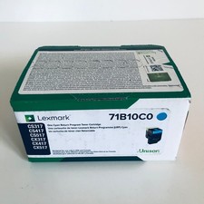 Genuine Lexmark 71B10C0 CYAN Return Program Toner CS/CX 317 417 517 SEALED OEM picture