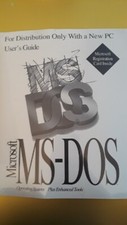 Vintage Sealed 1994 Microsoft MS-DOS Software & Paperback Book Manual Sealed picture