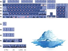 Polar Region ASA Custom Keycaps 118 Keys Double-Shot Cherry MX picture