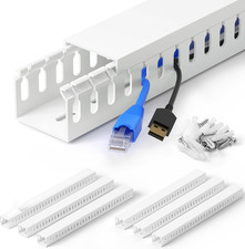 Zhiyo 99In(6X L16.5In) Server Rack Cable Management Raceway, H1.4In X W1.6In picture