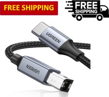 UGREEN USB C to USB B Printer & MIDI Cable, Nylon Braided picture