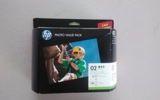 HP 02 Photo Value Pack 6 Printer Ink Cartridge 150 Sheets EXP Germany 2012 picture