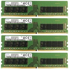 Samsung 128GB (4X32GB ) DDR4 2666MHz PC4-21300 UDIMM Memory Ram M378A4G43MB1-CTD picture