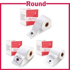 Phomemo Round Sticker Paper Thermal Adhesive Labels for M110 M200 Printer Lot picture