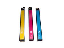 Genuine HP 971XL Ink Cartridges Cyan Magenta Yellow Original OEM Open Box Used picture