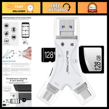 4-in-1 SD Card Reader for iPhone, Android, Mac & Camera - Portable Memory Adapte picture