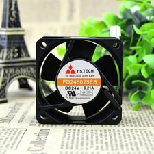 2pcs Y.S.TECH FD246025EB 6025 60mm DC 24V 0.21A Power Inverter Axial Cooling Fan picture