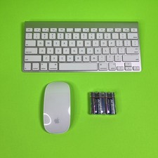 Genuine Apple A1314 Keyboard & A1296 Apple Mouse Wireless Bluetooth - SAME DAY picture