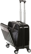 Rockland Revolution Hardside Rolling Computer Case, Black, Carry-On 17-Inch picture