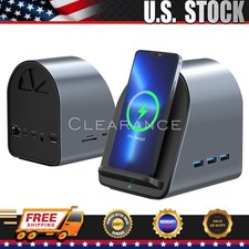 10-in-1 Vertical Multifunction Docking Station USB-C & USB3.0 Ports, PD100W picture