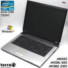 TERRA MOBILE 2120 CLEVO CO. M66S M665S NOTEBOOK LAPTOP 80GB DVDRW WINDOWS XP picture