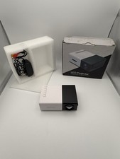 Mini LED Projector Portable Home Theater AV HDMI USB Open Box Tested Power picture