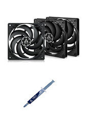 ARCTIC P12 Slim PWM PST 3Pack PC Fans+ MX-4 4g Premium Performance Thermal Paste picture