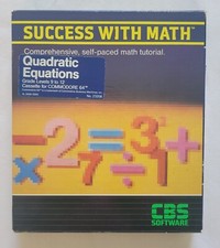 1983 Success with Math - Quadratic Equations Tutorial for Commodore 64 picture