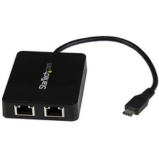StarTech US1GC301AU2R USB-C Dual Gigabit Ethernet Adapter picture