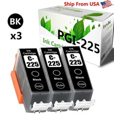 3pack LOTS PGI 225 Black ink for MG5320 with PP-201 MG6220 Printer picture