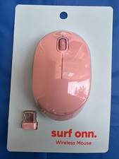 Surf Onn 5 Button Mouse Pink, Wireless, 2 .4GHz, 1600 DPI, 2 AAA Batteries picture