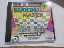 Sudoku Master PC CD ROM 600 Unique Puzzles Create Build Own 2006 LIGHTLY USED picture