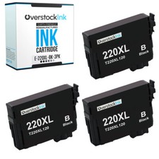 3PK T220XL 220XL Black Ink Cartridges Fits Epson Expression XP-320 XP-420 XP-424 picture