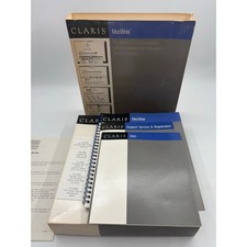 Claris MacWrite 1988 Software with Disks, Manual, Registration Not Tested picture