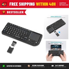 Rii X1 PLUS Mini 2.4G Bluetooth Keyboard with Backlit Touchpad for Smart TV HTPC picture
