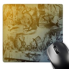 3dRose LLC 8 x 8 x 0.25 Inches Mouse Pad, Alice in Wonderland 8L x 8W inches picture