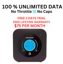 AT&T UNLIMITED DATA Netgear M1 MR1100 4G LTE RV's Internet Home $75/Month picture