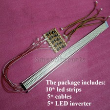 10pcs 533mm LED Backlight Strips,For LCD Monitor Cut to 15''-23''Dimmable picture