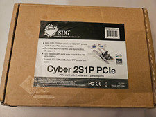 SIIG Cyber 2S1P 3-Port PCIe Serial Parallel Combo Card Adapter JJ-P21211-S1 picture