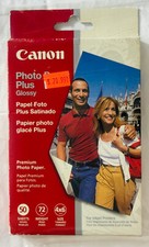 Canon 4x6 Glossy Photo Paper (72 lb wt). 100 Sheets Total - Inkjet V1 picture