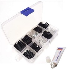 Easycargo 100pcs Heatsink Assortment Kit Small Cooler Aluminum Heat Sink Set... picture
