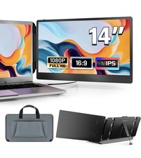 NEW Domyfan S1 14” FHD IPS Laptop Monitor Screen Extender Portable picture