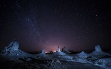 Landscape stars night starred sky Custom Gaming Mat Desk picture