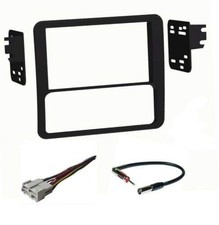 Car Stereo Dash Kit Wire Harness and Antenna Adapter Combo to Install Double ... picture