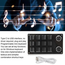 One Handed Macro Mechanical Keyboard 12 Key Multifunction DIY Programmable picture
