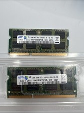 Samsung Laptop Memory RAM 2 X 2GB 4GB DDR3 PC3-10600S 204 Pins M471H0-CH9 1021 picture