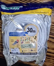 Jevit 30M Cat. 7 - 10Gbps High Speed LAN Cable Ultra Thin Flat Ethernet Network  picture