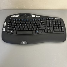 Logitech K350 Wireless Wave Ergonomic Keyboard Black Y-RBN90 No Dongle picture
