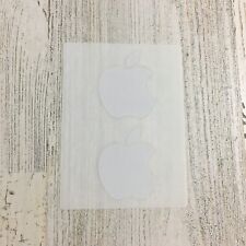 Vtg Apple Logo Stickers Small Authentic White Mac picture
