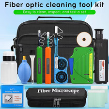 400X Optical Fiber Magnifier Cleaning Box SC/FC/ST/LC 1.25/2.5MM MPO Fiber Clean picture