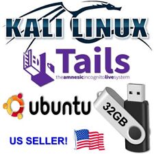 SUPER Hacker Combo Tails 6.1 Kali 2024.1 Ubuntu 24.04 Multiboot 32Gb Live USB picture