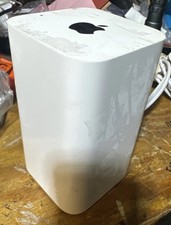 Apple AirPort Extreme Base Station Model A1521 EMC 2703 WiFi Router White w/cord picture